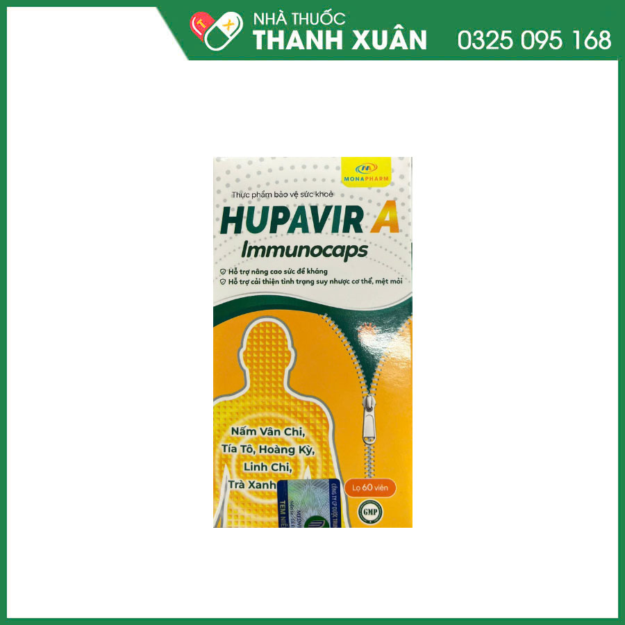 Hupavir - dự phòng tái phát sùi mào gà